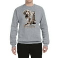 thumbnail image 2 of If It's Not a Weimaraner It's Just a Dog Gift | Mens Dog Lover Crewneck Graphic Sweatshirt, Heather Grey, Large, 2 of 3