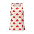 thumbnail image 4 of Gaeub Happy Canada Day Men's Athletic Tank Top, Workout Sleeveless Shirts, Running Tank Tops for Gym, Running, Training - 4X-Large, 4 of 9