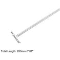 thumbnail image 2 of Unique Bargains 304 Stainless Steel Round Rods 1.2mm x 200mm for DIY Craft, 10 Pack, 2 of 6
