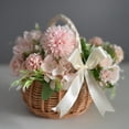 thumbnail image 4 of 5X Cesta de Flores Tejida Cesta de Almacenamiento de RatáN Cesta de Mano para NiñA de Flores Cesta de Flores Hecha una Mano con Lazo, L, 4 of 4