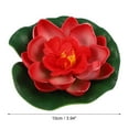 thumbnail image 2 of Unique Bargains 10pcs Garden Ponds Pool Decoration Artificial Lotus Flower Red, 2 of 7
