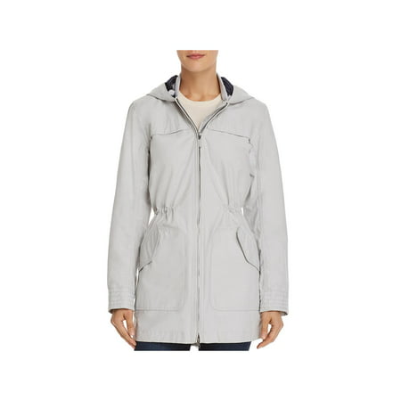 Barbour Womens Marloes Hooded Lightweight Coat Gray (Best Womens Barbour Jacket)