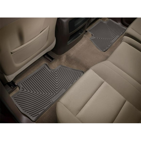 Weathertech Floor Mat W378CO All-Weather; Direct-Fit; Deeply Sculpted Channels; Cocoa; Thermoplastic Elastomer TPE; 2 Piece
