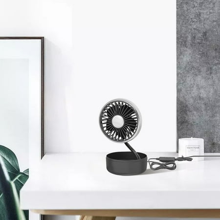 

TUOBARR Summer Savings Electric Car Cool-ing Fan With 360 Degree Adjust-able Low Noise Automobile Vehicle Fan For Car Truck ( Plug-in Version )