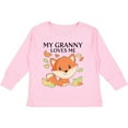 thumbnail image 3 of Inktastic My Granny Loves Me- Little Fox Boys or Girls Long Sleeve Toddler T-Shirt, 3 of 5