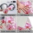 thumbnail image 6 of 1pc Pink Orchids Absorbent Non-Slip Bathroom Thickened Flannel Rug Decor,Soft,Quick Drying,Suitable For Indoor/outdoor Use,Bathrooms,Bedrooms,Kitchens,Terrace,Laundry Rooms,16"x24", 6 of 9