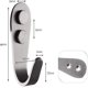 thumbnail image 1 of Stainless Steel Coat Hooks, Towel Wall Hook, Individual Wall Hook, Screw-in Coat Hooks For Bathroom, Bathrobe, Bedroom, 10 Pieces YGWL, 1 of 4