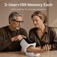 thumbnail image 6 of Alphamed No-Wrap Automatic Upper Arm Blood Pressure Monitor, Large LED Display, One-Touch Operation, 3 Users, 597 Memories, 6 of 10