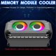 thumbnail image 5 of Computer RAM Memory Module Cooler PC DDR4 DDR5 Overlock Dual ARGB Sync PWM Fans Aluminium RGB Cooling Radiator(B), 5 of 5