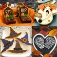 thumbnail image 4 of pitrice 7 Pieces/set Cake Molds Halloween Stainless Steel Chocolate Shapers Kitchen Cooking Baking Cookie Embossers, Type A, 4 of 7