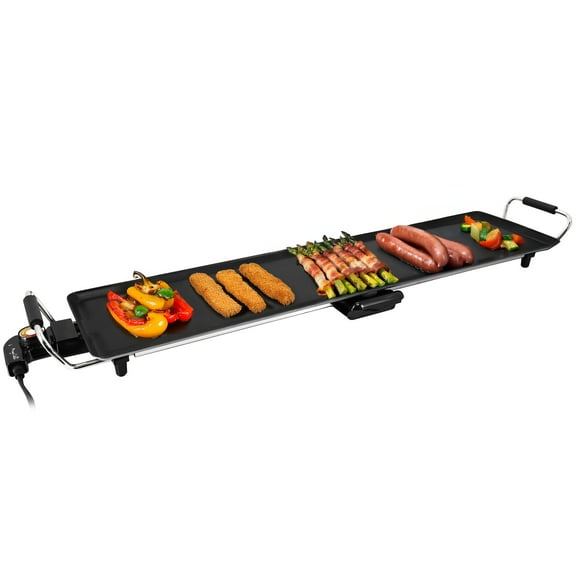 MegaChef 35.43 Inch Electric Grill with Drip Tray and Non-Stick Coating