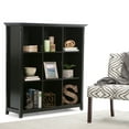 thumbnail image 6 of Simpli Home Acadian SOLID WOOD 48 inch x 44 inch Transitional 9 Cube Bookcase and Storage Unit in Black, 6 of 8