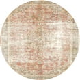thumbnail image 1 of Ahgly Company Tapis d'Intérieur Rond Traditionnel Cuivre Clair Or Persan, 3 Pieds Rond, 1 of 6