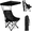 Black, variant on YESGAIN Folding Camping Chair with Canopy Shade and Side Pocket, Portable Outdoor Seat with Carry Bag for Beach, Fishing, Events.