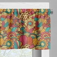 thumbnail image 5 of Ambesonne Ethnic Valance & Curtain, Colorful Floral Doodle, 55"x45", Multicolor, 5 of 6