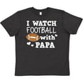 thumbnail image 3 of Inktastic I Watch Football with My Papa Youth T-Shirt, 3 of 5