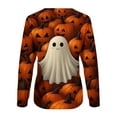 thumbnail image 5 of Taqqpue Halloween Shirts for Women Casual Crew Neck Long Sleeve Fall T Shirts Business Dressy Halloween Printed Blouse Tops, 5 of 5