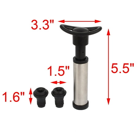 - Sealer Preserver Pump + 2 Push Button Wine Bottle Stoppers