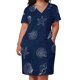 thumbnail image 3 of Vestido holgado con bolsillos para mujer vestido de graduación con falda s azul oscuro azul marino blanco inspirado en el hermoso Mar Océano marino costero, 3 of 7