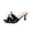 Black, variant on Kitten Heels for Women Square Open Toe Heeled Mesh Mules with Bow Slip on Sandals Comfort Cute Daily Heels Brown 9.5