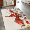 thumbnail image 2 of Red Mushroom Gnomes Area Rugs 3'x5', Washable Small Throw Rugs for Living Room Bedroom, Eucalyptus Leaves Watercolor Rustic Indoor Outdoor Rug Non-Slip Low Pile Carpet Runner Reversible Floor Mats, 2 of 8