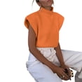 thumbnail image 4 of Txlixc Blusa de cuello alto de manga corta Txlixc moda, 4 of 5