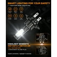 thumbnail image 3 of 9005 H7 LED Headlight Beam High Low Beam + H11 Fog Light Super Bright White 6000K Combo 6Pcs, 3 of 16