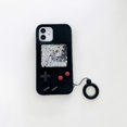 thumbnail image 1 of Quicksand Game Case para iPhone 11, iPhone 12 Cute Handheld Game Console Case, 3D Cute Kids Girls Boys Women Game Bling Glitter Funda de goma de silicona suave para iPhone 11 y 12 Series oso de fresa  Juguete, 1 of 6