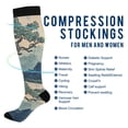thumbnail image 2 of FORMRS Womens Knee High Socks Casual Long Thick Travel Daily Wear, 1 Pair, Tree in The Mountains, 2 of 6
