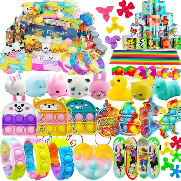 Set de juguetes Party Favors HAICORO, 51 unidades, Pop Fidget para niños
