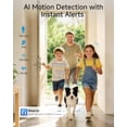 thumbnail image 5 of Noorio Security Indoor Camera with 5GHz WiFi, 2K UHD Security Camera, Pet/Dog/Baby Camera with Phone app, Night Vision, Human/Pet Auto Tracking, 360 Pan-Tilt, Works with Homekit, T110, 5 of 8