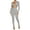 Gray, variant on Aayomet Womens Jumpsuit Womens Bodycon Jumpsuit Long Sleeve High Waist Romper Clubwear,White L