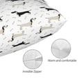 thumbnail image 3 of Fotbe Dachshund Dog Funda de Almohada Decorativa Estilo Occidental, Lujo en Algodón, Fundas para Almohadas King, Cojín Estampado para Decoración del Hogar-20"x30", 3 of 6