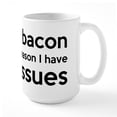thumbnail image 2 of CafePress - Turkey Bacon And Trust Issues Humor Large Mug - 15 oz Ceramic Large White Novelty Mug, 2 of 6