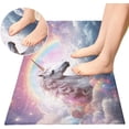 thumbnail image 4 of SKYSONIC Rainbow Unicorn Kitchen Mats 20"x39" Absorbent Non Slip Runner Rug Machine Washable Kitchen Floor Mat for Home Bathroom Door, 4 of 7
