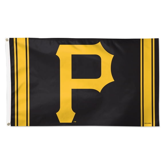WinCraft Pittsburgh Pirates 3' x 5' Vertical Stripe Deluxe Single-Sided Flag