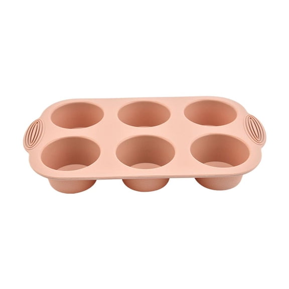Silicone Muffin Pan, Food Grade BPA-Free Nonstick Baking Tray for Muffins Cupcakes Brownies, Flexible Thickened Silicone Cupcake Mold with Easy Demolding & Easy Cleaning