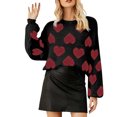 thumbnail image 2 of CaiJunJia Sweaters No Boundaries ,Women Fashion Long Sleeves Christmas Crew Neck Loose Trend Tops Blouse Knitted Sweater, 2 of 4