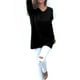 thumbnail image 1 of Minnieouse Suéter con cuello en V, suéteres transpirables de otoño, jerséis de manga larga, blusas ligeras portátiles de invierno, blusa Prendas para la parte del cuerpo Negro XXL, 1 of 6