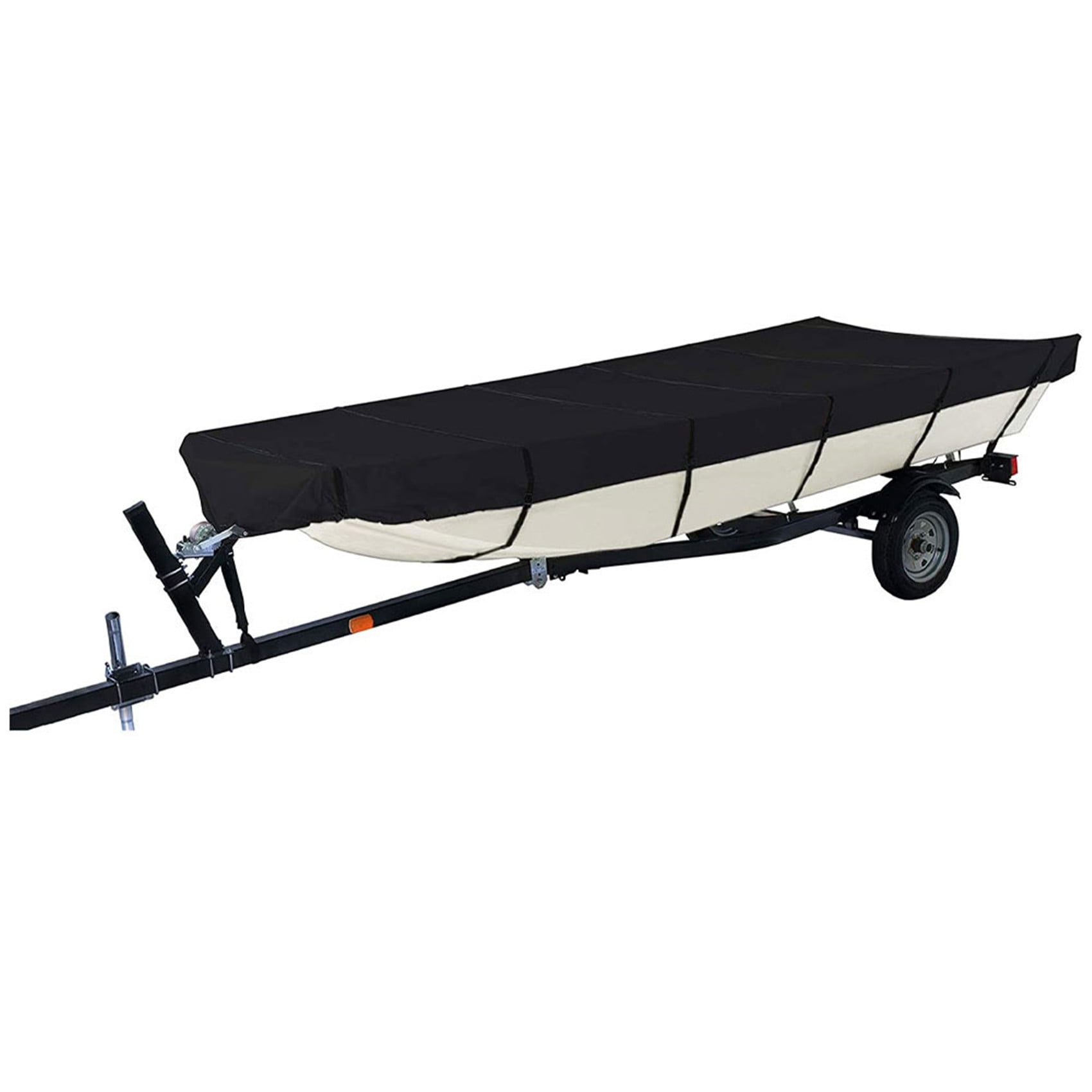 waltyotur Waterproof Heavy Duty Trailerable Jon Boat Cover Replacement