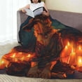 thumbnail image 6 of Pofeuu Candle Shepherd Dog Print Ultra-Soft Micro Fleece Blanket,for Bed Or Sofa,All Season Throw Blankets Flannel Blanket-60"x50", 6 of 7