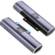 2Pack Magnetic Charger for Surface - 102W USB-C Female to Magnetic Male Charging Adapter, Type-C PD Power Charger Accessory for Microsoft Pro, Surface-Book, Surface-Go, Surface-Laptop, Surface-Duo 2