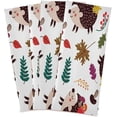 thumbnail image 6 of Cute Cartoon Hedgehog Kitchen Dish Towels 4 Pack Absorbent Hand Towels, Lint-Free 18"x28" Autumn Forest Fast Drying Hanging Dishcloths for Cooking Baking Home Clean, 6 of 7