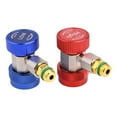 thumbnail image 3 of Efficient 1/4 SAE Male Flare R134A Quick Connector Adapter Coupler 2pcs, 3 of 6