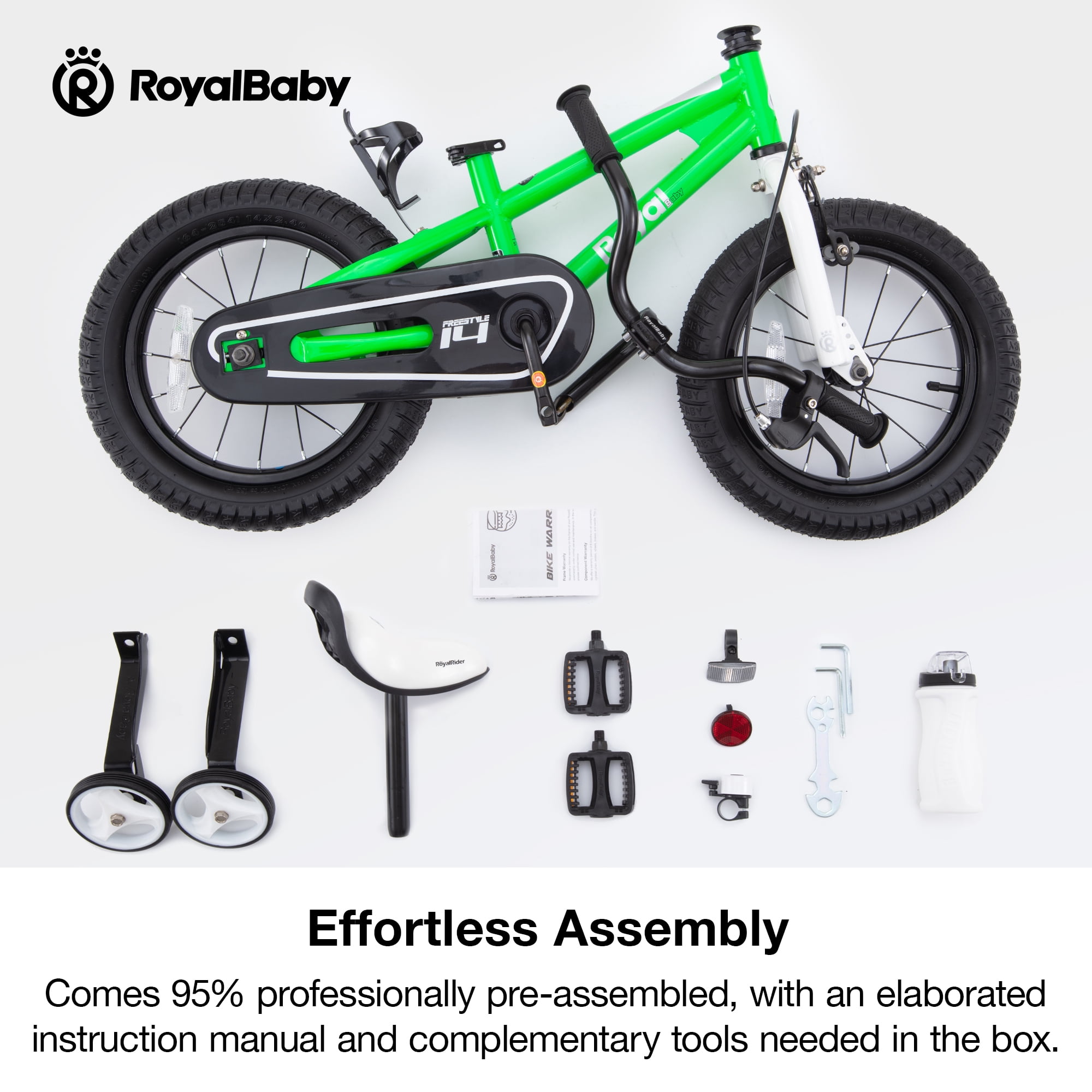 Royal Rider Royal Baby Bike Kickstand Royalbaby Freestyle Green
