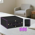 thumbnail image 3 of kowaku Card Storage Box Holder Cards Collectible Sturdy, Portable Graded Card Storage Box, Organizer for Graded Cards, PSA, Black Purple, 3 of 7
