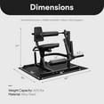thumbnail image 3 of BalanceFrom Fitness Leg Extension and Curl Machine, Adjustable Home Gym Equipment, Black, 3 of 5