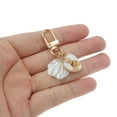 thumbnail image 4 of Unique Bargains 1 Pc Handbag Charms Keychains Bears Shells Bag Accessories White, 4 of 5