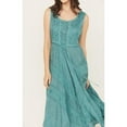 thumbnail image 3 of Scully Women's Lace-Up Jacquard Midi Dress - HC118-TEAL XX- US, 3 of 4