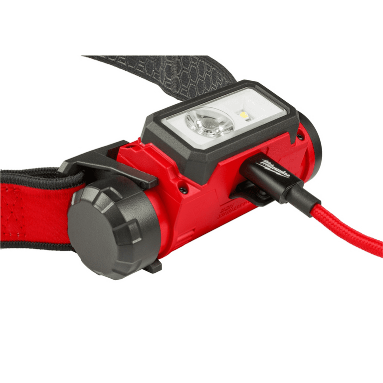 Milwaukee, Hard Hat Headlamp, 600 Lumens LED USB, Model 2163-21